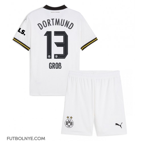 Camiseta Borussia Dortmund Pascal Gross #13 Tercera Equipación para niños 2024-25 manga corta (+ pantalones cortos)